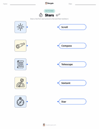 Stars printable worksheet for kids