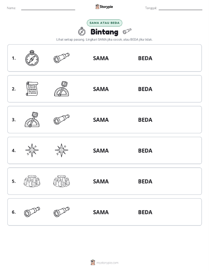 Sama atau Berbeda