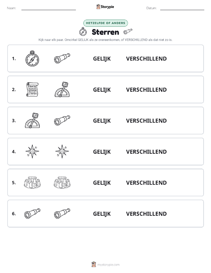 Zelfde of Verschillend