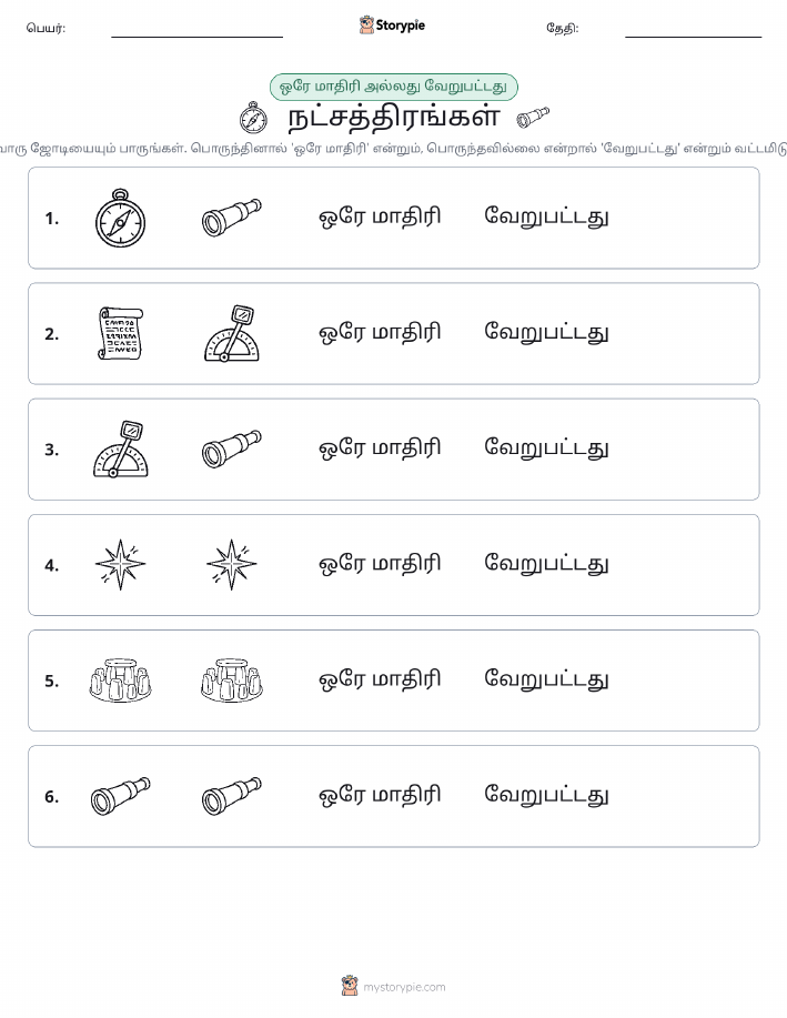 அதே அல்லது மாறுபட்டது