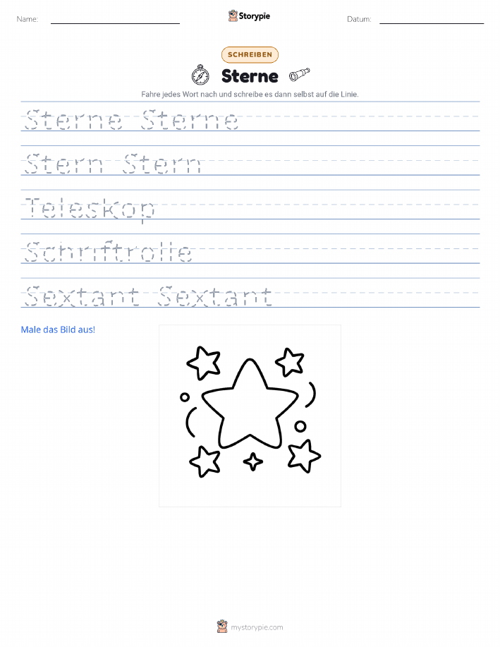Schreibübung