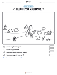Cecilia Payne-Gaposchkin printable worksheet preview