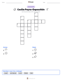 Cecilia Payne-Gaposchkin printable worksheet preview
