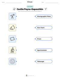 Cecilia Payne-Gaposchkin printable worksheet preview