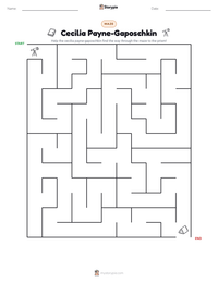 Cecilia Payne-Gaposchkin printable worksheet preview