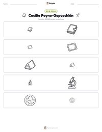 Cecilia Payne-Gaposchkin printable worksheet preview