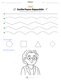 Cecilia Payne-Gaposchkin printable worksheet preview