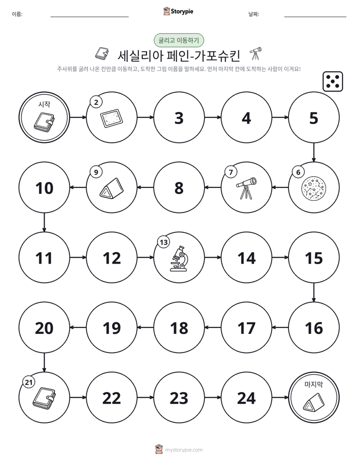 주사위 굴리고 이동하기 게임