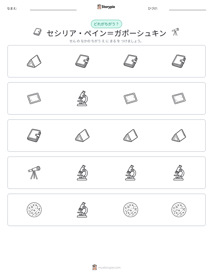 異なるものを見つけよう