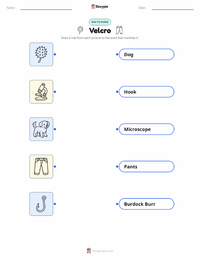 Velcro printable worksheet for kids