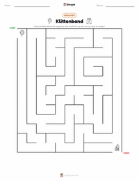 Velcro afdrukbare werkblad voorbeeld