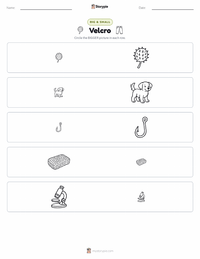 Velcro printable worksheet preview