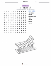 Velcro printable worksheet preview