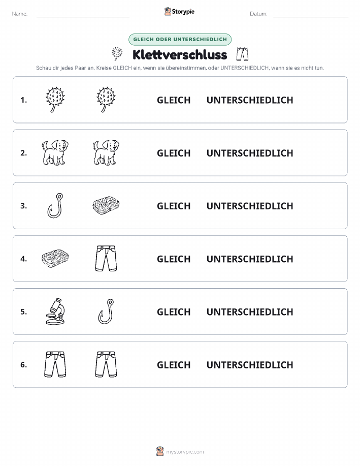 Gleich oder Anders