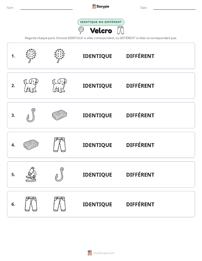 Identique ou Différent