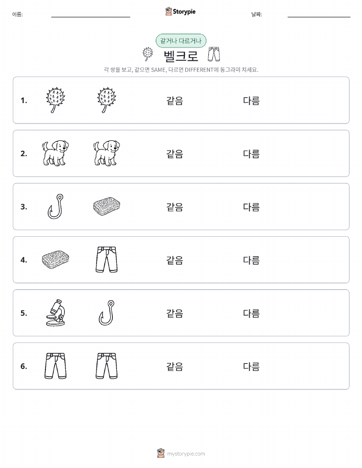 같은 것 또는 다른 것