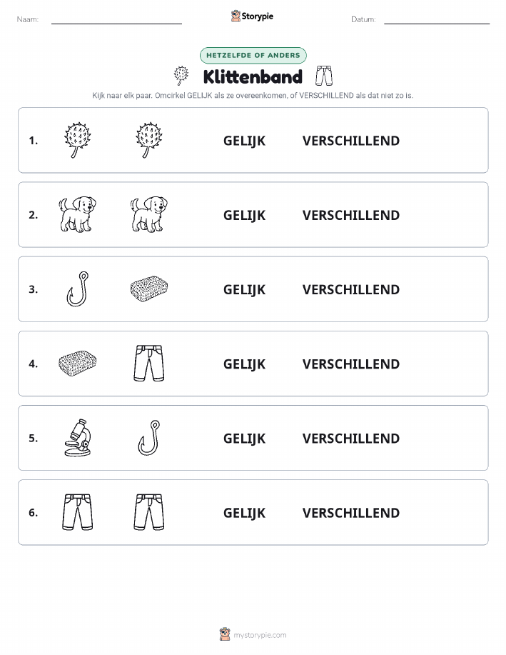 Zelfde of Verschillend