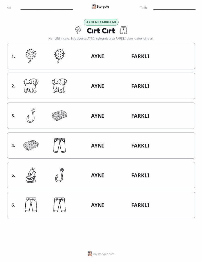 Aynı mı Farklı mı