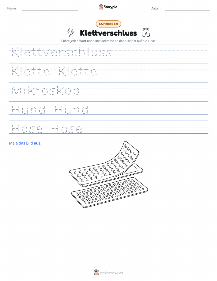 Schreibübung