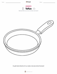 Teflon Malvorlage für Kinder