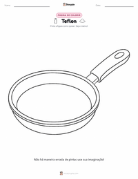 Página de colorir Teflon para crianças