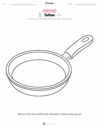 Trang tô màu Teflon cho trẻ em
