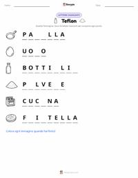 Anteprima della scheda stampabile di Teflon