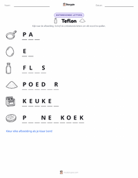 Teflon afdrukbare werkblad voorbeeld