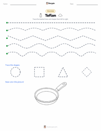 Teflon printable worksheet preview
