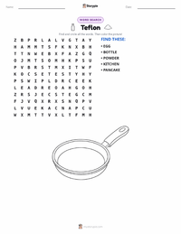 Teflon printable worksheet preview