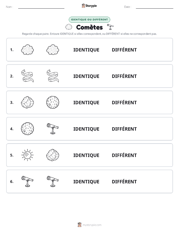 Identique ou Différent