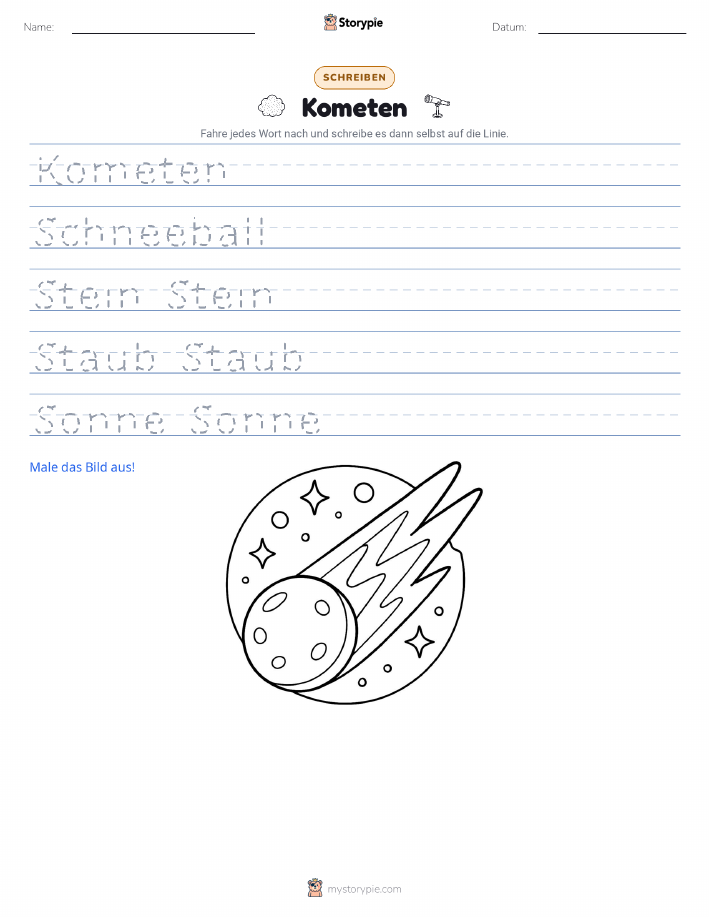 Schreibübung