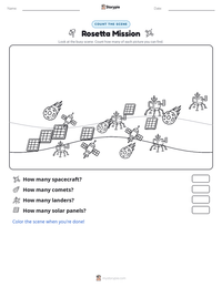 Rosetta Mission printable worksheet preview