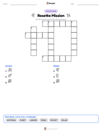 Rosetta Mission printable worksheet preview