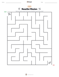 Rosetta Mission printable worksheet preview