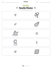Rosetta Mission printable worksheet preview