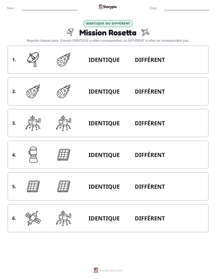 Identique ou Différent