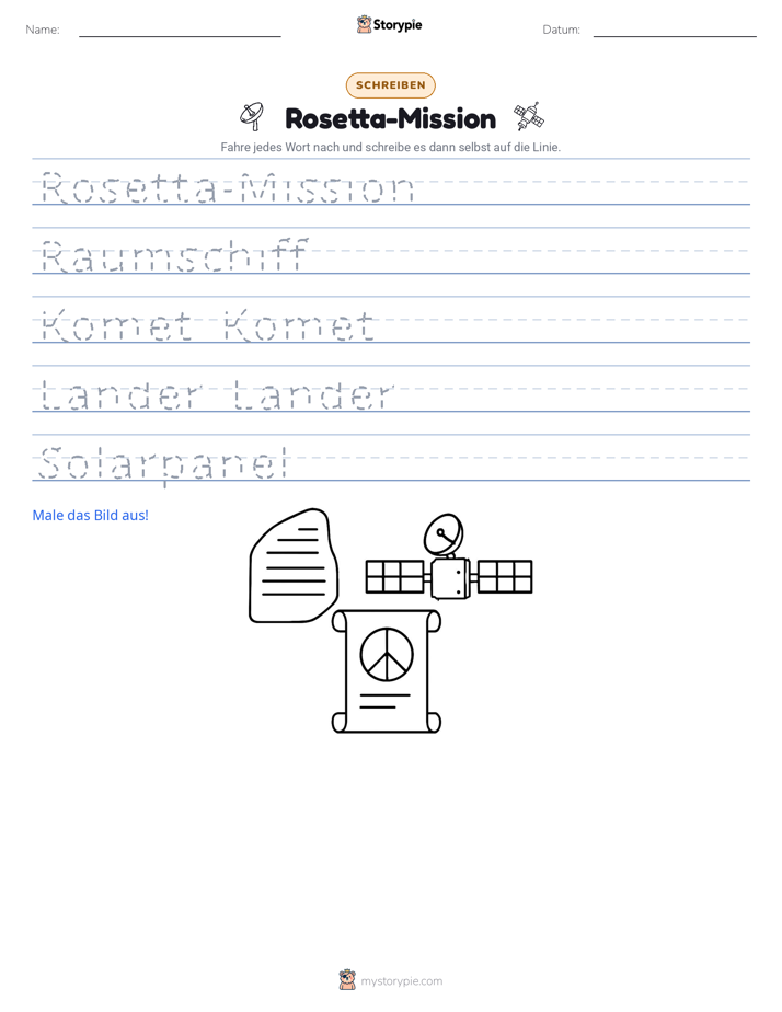 Schreibübung