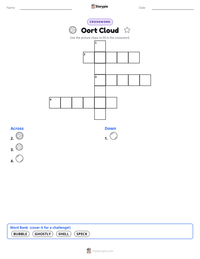 Oort Cloud printable worksheet preview