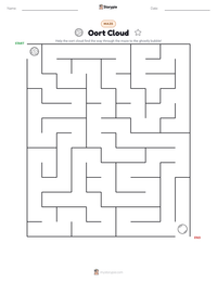 Oort Cloud printable worksheet preview