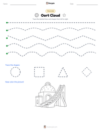 Oort Cloud printable worksheet preview