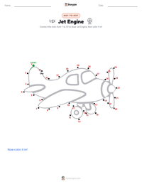 Jet Engine printable worksheet preview