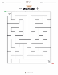 Straalmotor afdrukbare werkblad voorbeeld