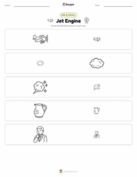 Jet Engine printable worksheet preview