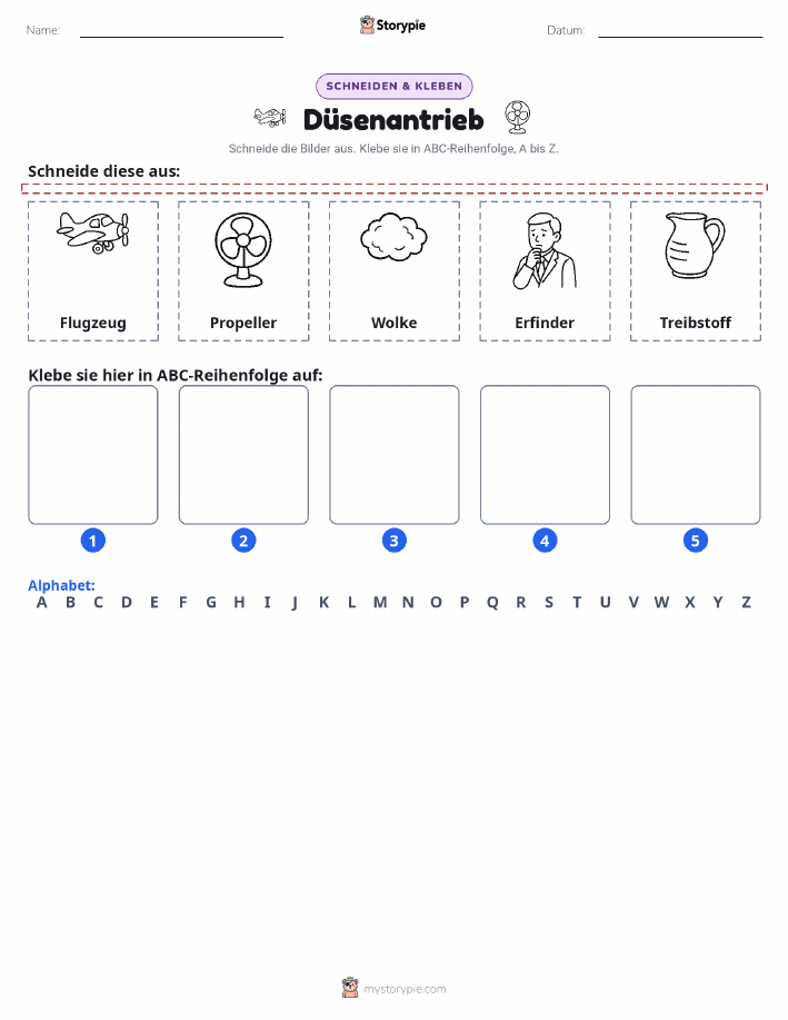 Schneiden & Einfügen Alphabet