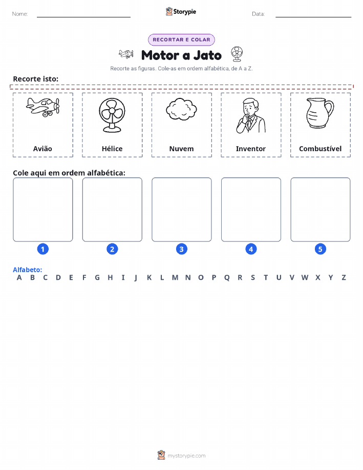 Recortar & Colar Alfabeto