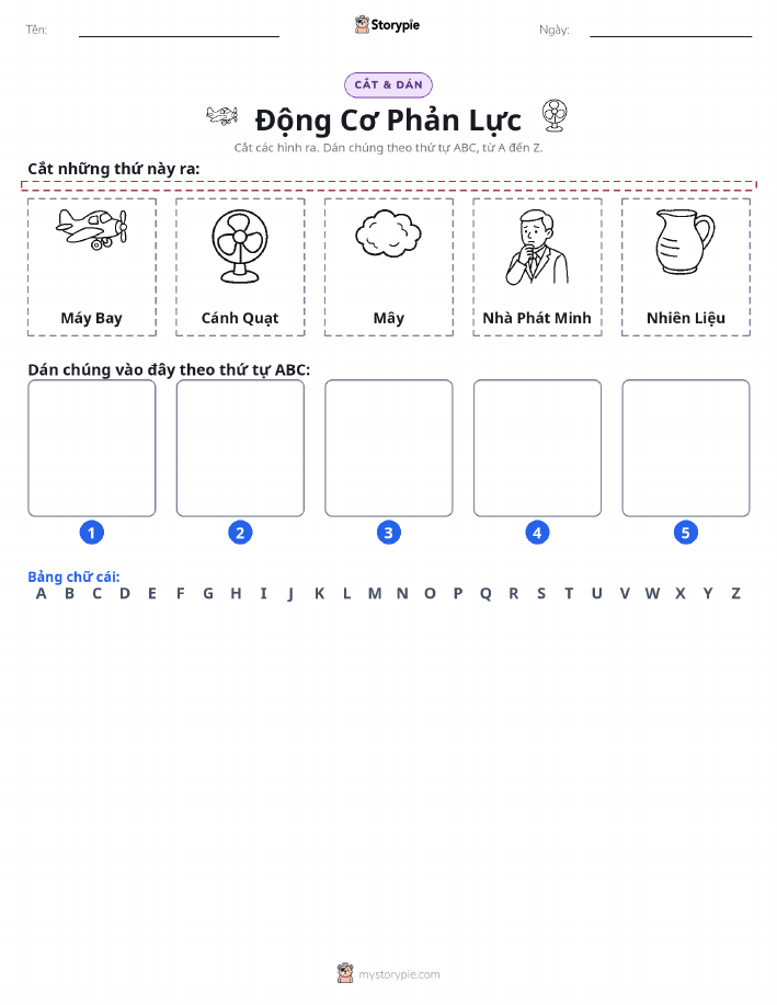 Cắt & Dán Chữ Cái