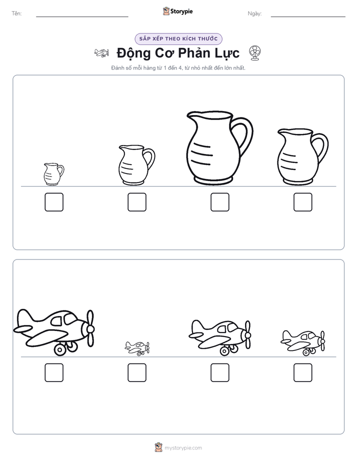 Thứ Tự Kích Thước