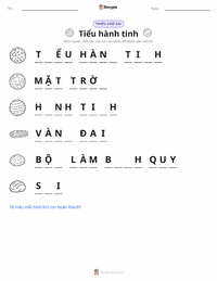 Xem trước tài liệu in sẵn Tiểu hành tinh