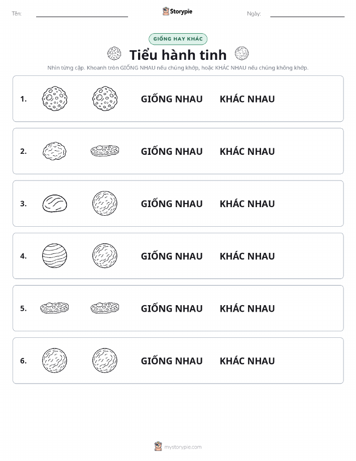 Giống Hay Khác